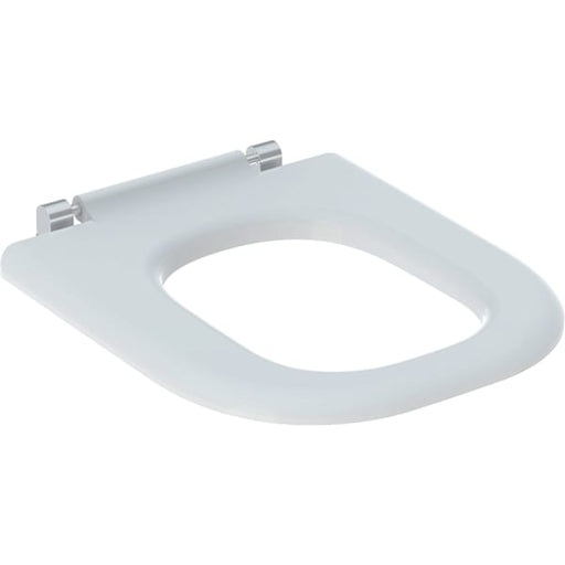 Geberit Vertriebs - Renova Nr.1 Comfort WC-Sitzring, weiß antibak, m. durchg. edst. Scharnierwelle