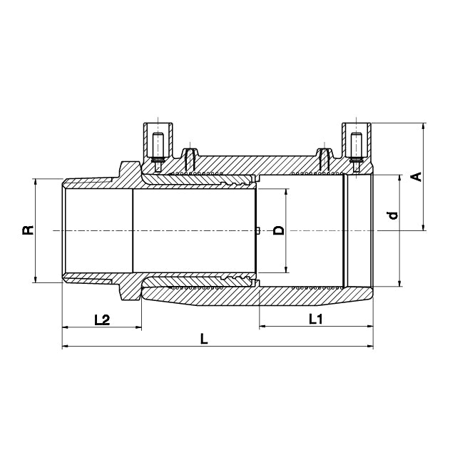 PLASSON - Fusamatic 9210 d=40 Übergang 1 AG