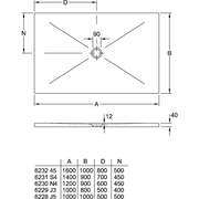 VILLEROY & BOCH - Duschwanne SUBWAY Infinity 6228 1000x1000x40mm Weiß Alpin