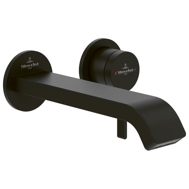 VILLEROY & BOCH - Waschtischauslauf-Set Dawn 3 60x60x 201mm ohne Ablaufgarnitur Matt Black