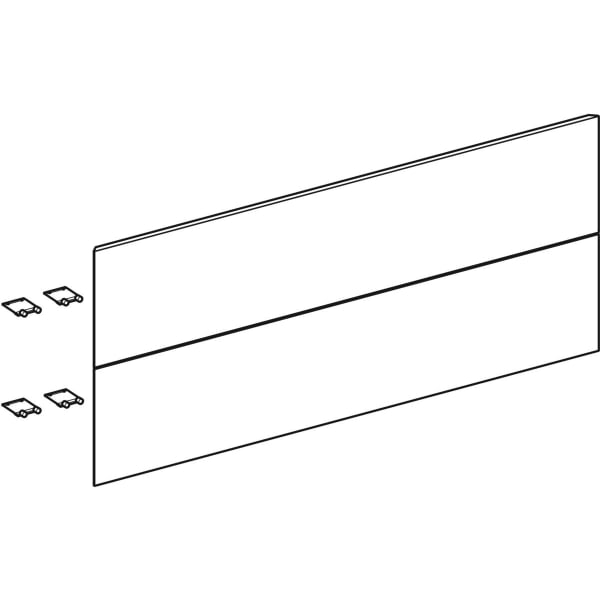 Geberit Vertriebs - Set Schubl.-Frt für ONE US, 2 Schubl. für WT B: 120cm, Nussbaum hickory