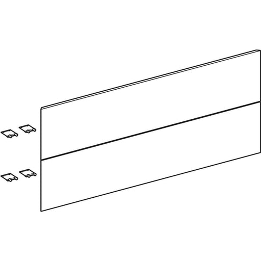 Geberit Vertriebs - Set Schubl.-Frt für ONE US, 2 Schubl. für WT B: 120cm, Nussbaum hickory