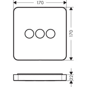 Hansgrohe - Absperrventil UP Axor ShowerSelect Fertigset 3 Verbraucher mattschwarz