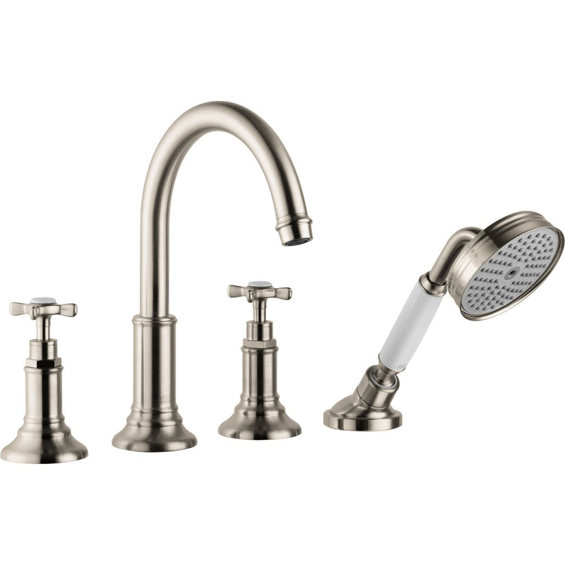 Hansgrohe - 4-Loch Wannenarmatur AXOR MONTREUX 16544820 brushed nickel f.Fliesenrandm