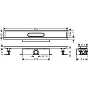 Hansgrohe - Komplettset uBox universal für Standardinstall.800mm für DR FS