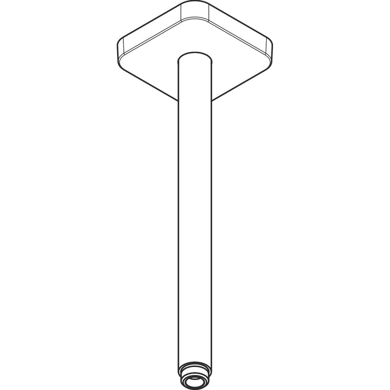 Hansgrohe - Decken-Anschlussstück Axor DN15 300mm softsquare mattschwarz