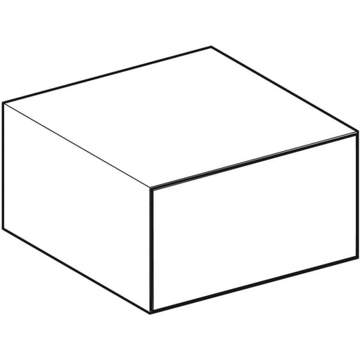 Geberit Vertriebs - ONE Seitenschrank mit 1 Schubl. 45x24,5x47cm, schwarz matt