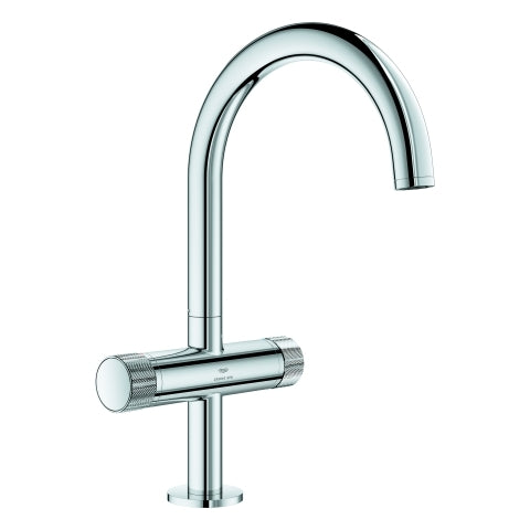 Grohe - WT-Einlochbatt. Atrio Private C. 21138 L-Size Knopfbetätigung chrom