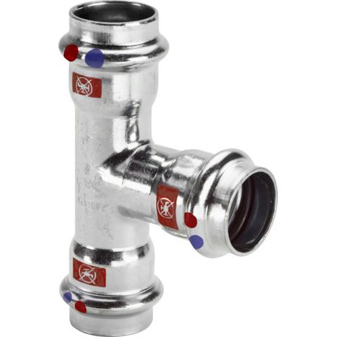 Viega - T-Stück PRESTABO 1118LF labsfrei 28x15x28mm