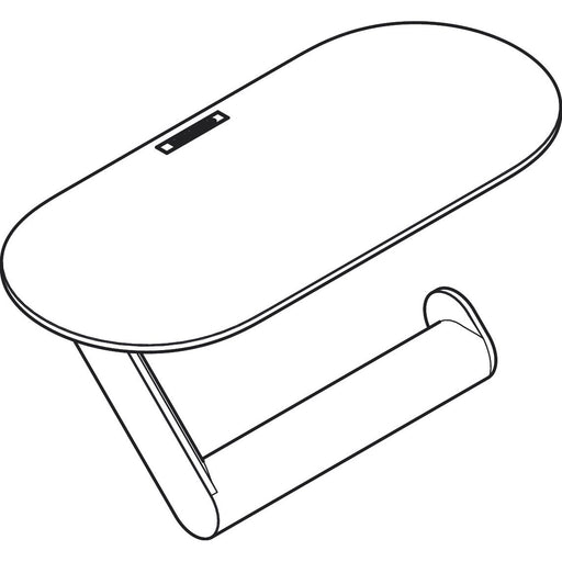 Hansgrohe - Papierrollenhalter WALLSTORIS mit Ablage mattweiß