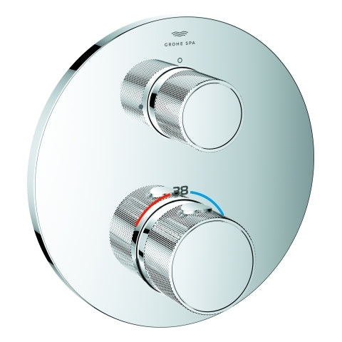 Grohe - THM-Brausebatt. Atrio Private C. 24396 2-Wege-Umst. Knopfbetätigung chrom