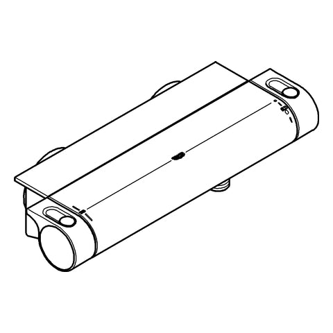 Grohe - Brause Thermostat GROHTHERM 2000 34469 Wandmontage mit Ablage chrom