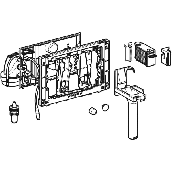 Geberit Vertriebs - Duofresh Modul mit manueller Ausl. für Sigma UP-SPK 12 cm, glanzverchromt