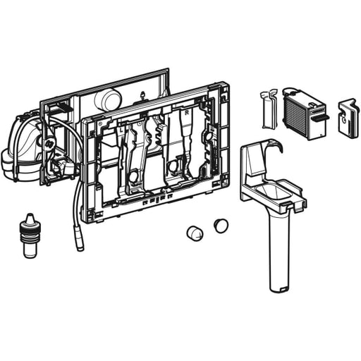 Geberit Vertriebs - Duofresh Modul mit manueller Ausl. für Sigma UP-SPK 12 cm, glanzverchromt