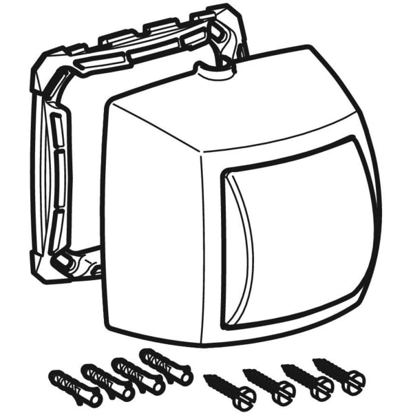 Geberit Vertriebs - Handdrücker AP für 1-Mengen-Sp. zu WC-Strg. pneumatischer Sp-Ausl. weiß