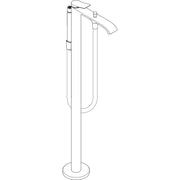Hansgrohe - Wannenmischer VIVENIS Fertigset zur Bodenmontage mattschwarz