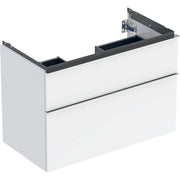 Geberit Vertriebs - iCon Unterschrank für WT, 2 Schubl. 88,8x61,5x47,6cm, weiß hgl./Gr. chrom