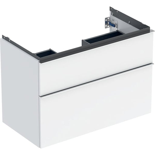 Geberit Vertriebs - iCon Unterschrank für WT, 2 Schubl. 88,8x61,5x47,6cm, weiß hgl./Gr. chrom