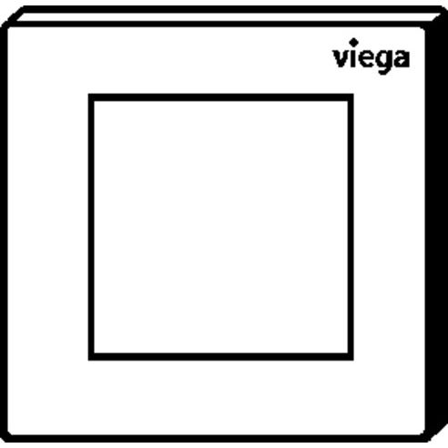 Viega - Urinal Betätigungsplatte VfS 21 8611.2 aus Kunststoff edelmatt