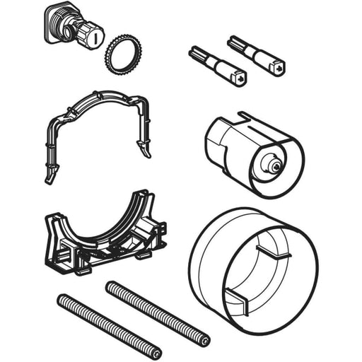 Geberit Vertriebs - GIS Montagezubehör für WWC-Element 114 cm, mit Sigma UP-SPK 12cm