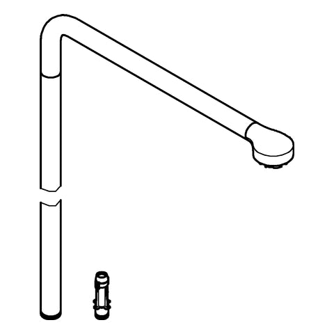 Grohe - Brauserohr EUPHORIA SmartControl 48497 125cm für 26507/26508 chrom