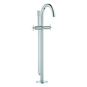 Grohe - 2-Griff-Wannenbatt. Atrio 25272 FMS Bodenmontage Kreuz-Griff chrom