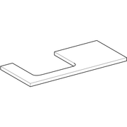 Geberit Vertriebs - ONE WT-Platte, Ausschnitt li, für AWT 105x3x47cm, weiß hgl