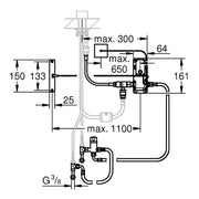 Grohe - Umrüstset Foot Control 30309 für Aktivierung von SPT-Batt. durch Sensor