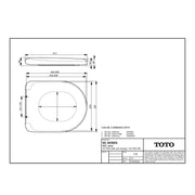 TOTO - Hamberger WC-Sitz NC VC100N, Absenkautomatik weiß mit Edelstahl-Scharnieren