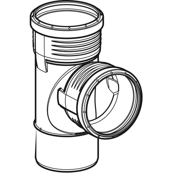 Geberit Vertriebs - Silent-PP Bogenabzweigung 87,5Gr d110 390555141