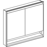 Geberit Vertriebs - ONE Spiegelschrank mit Ni/Comf.Light 2 Türen, UP-Mont., 105x90x15cm, weiß