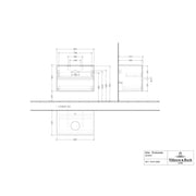 VILLEROY & BOCH - Konsolen-Unterschrank 800mm f AWT 2 Ausz 1 Aussch mLB C516H1 VJ Nordic Oak