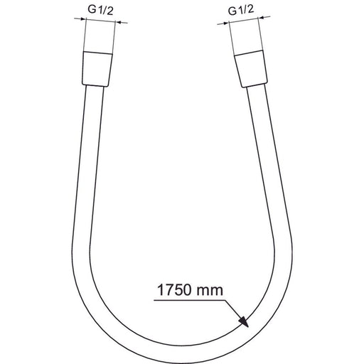 Ideal Standard - Brauseschlauch, Idealflex, 1750mm, Chrom