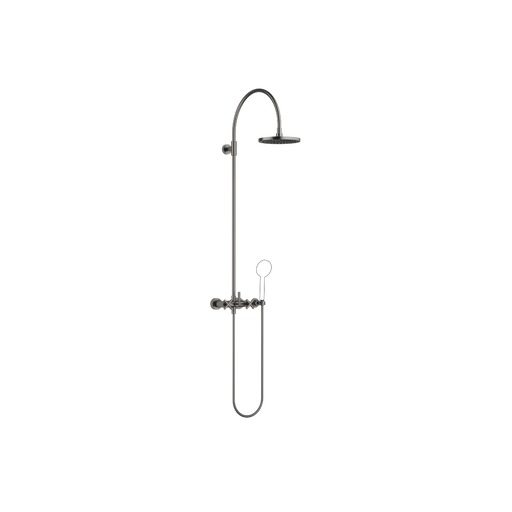 Dornbracht - Showerpipe mit Brausebatterie TARA 26632892 Dark Platinum gebürstet