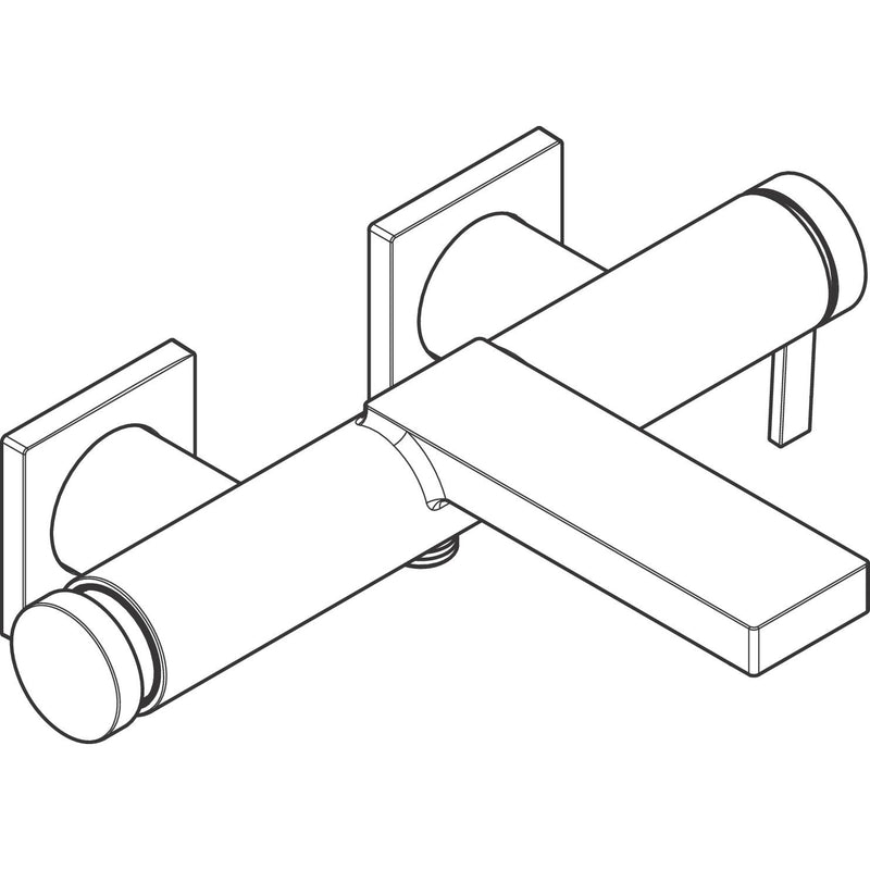 Hansgrohe - TECTURIS E Einhebel-Wannenarmatur AP mattweiß