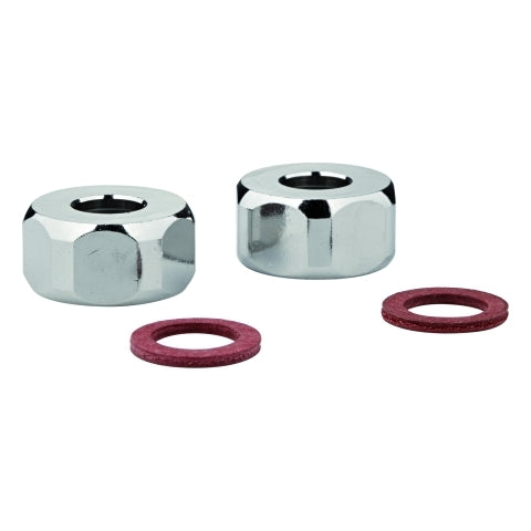 Grohe - Verschraubung 1/212901 Bohrung 10,5mm vernickelt chrom 2 Stück