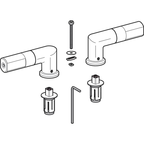 Geberit Vertriebs - Scharniere 598145 (Satz) zu Emani WC-Sitz