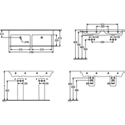 VILLEROY & BOCH - SchrankDWT Subway 3.0 1300x470mm re-eckig o. ÜL. Weiß Alpin cplus