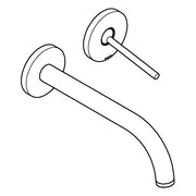 Grohe - 2-L-WT-Wandbatterie Atrio 29406 FMS Ausladung 221mm warm sunset