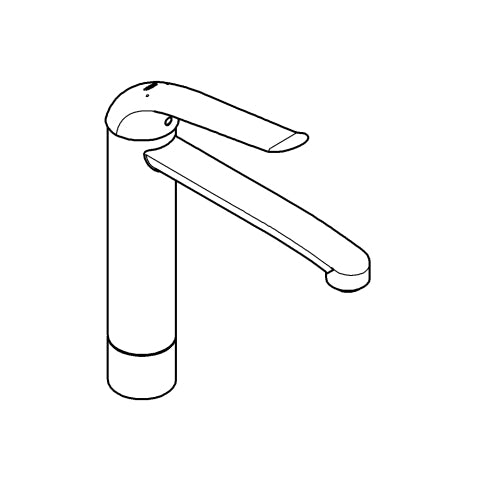 Grohe - WT EHM EUROECO SPECIAL 30208 mittelhoch mit 4 cm Sockel chrom