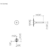 Dornbracht - Reserve-Papierrollenhalter VAIA 83590809 messing gebürstet