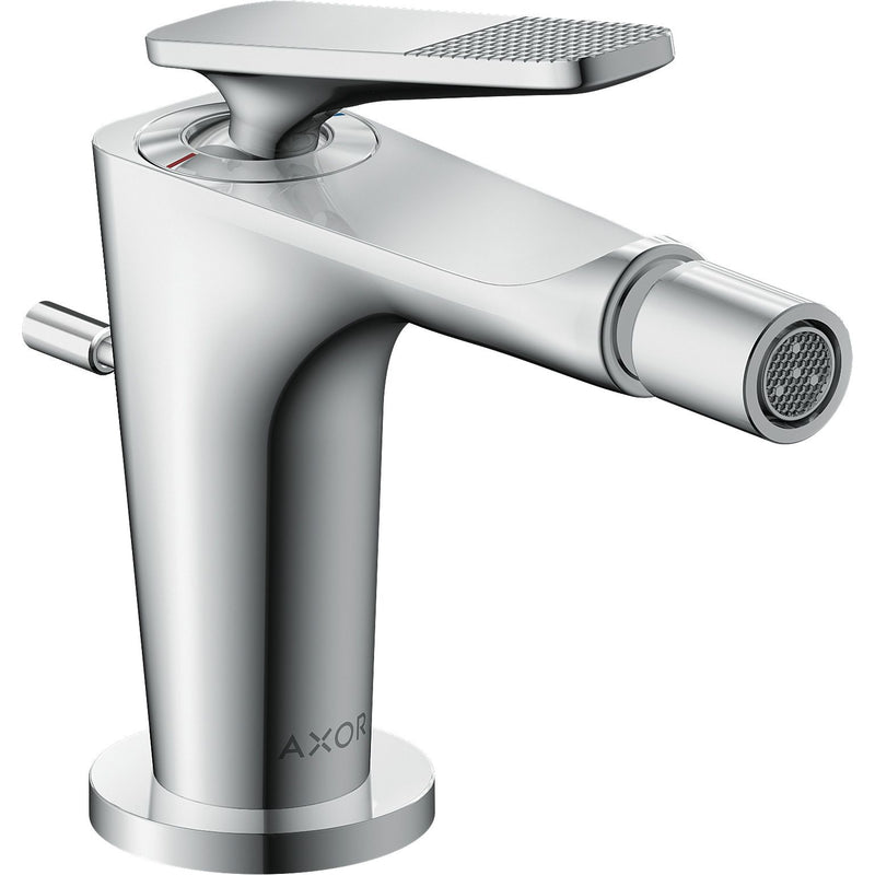 Hansgrohe - Bidetmischer Axor Citterio C mit Zugstangen Ablaufg.Cubic chrom