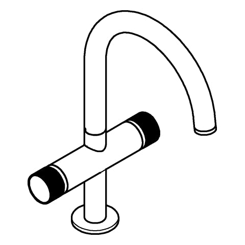 Grohe - WT-Einlochbatt. Atrio Private C. 21138 L-Size Knopfbetätigung warm sunset