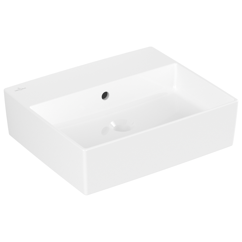 VILLEROY & BOCH - Aufsatzwaschbecken Memento 2.0 498x 420mm re-eckig m. ÜL. Weiß Alpin cplus