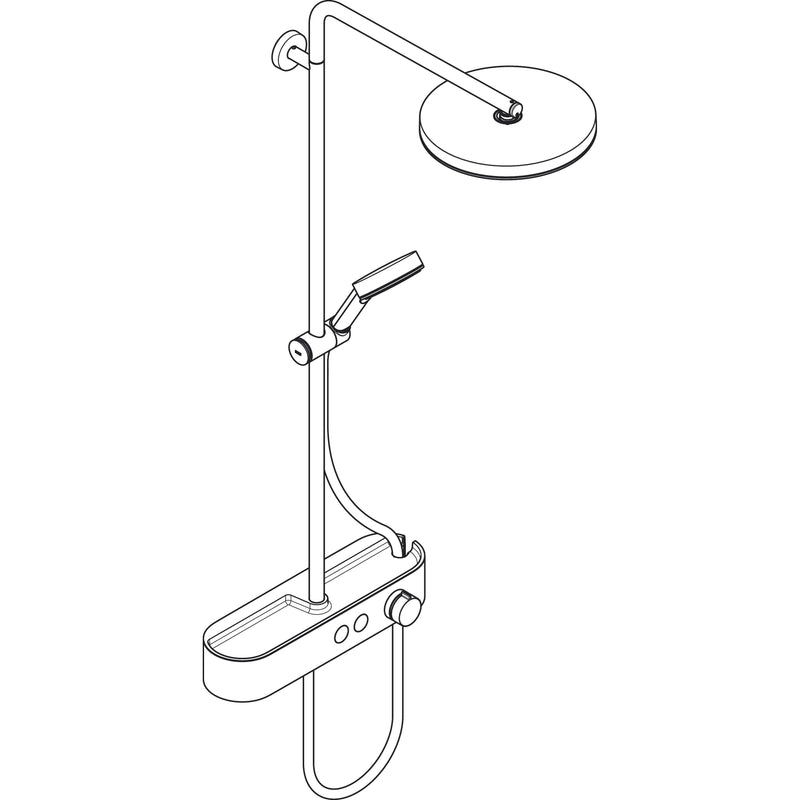 Hansgrohe - Showerpipe Pulsify S 260 1j EcoSmart mit Brausethermostat Aufputz MSW
