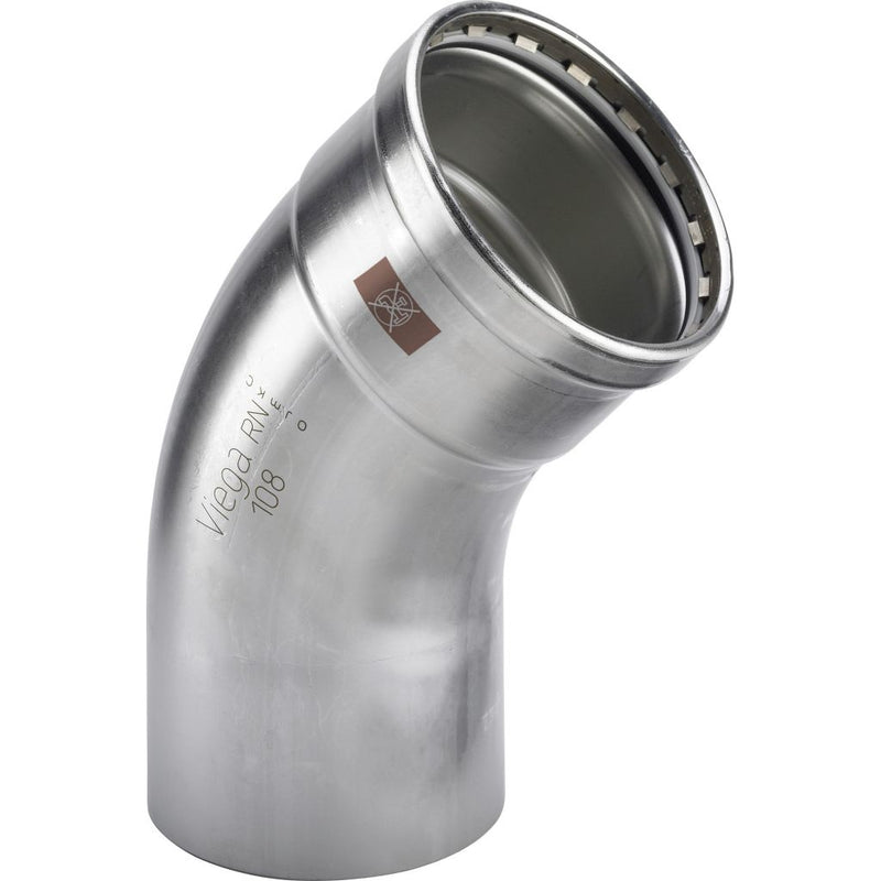 Viega - Bogen 45 Grad TEMPONOX XL 1726.1XL 108,0mm Stahl nichtrostend