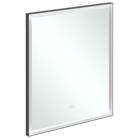 VILLEROY & BOCH - Spiegel Subway 3.0 650x750x47,5mm m. Bel. BiColour (Black Matt White Matt)