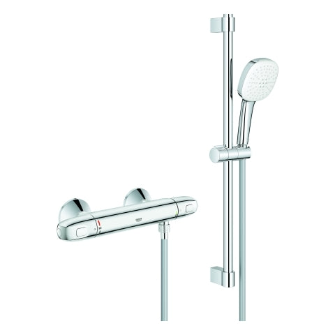 Grohe - THM-Wannenbatterie Grohtherm 1000 34820_5 mit Brausegarnitur 600mm chrom