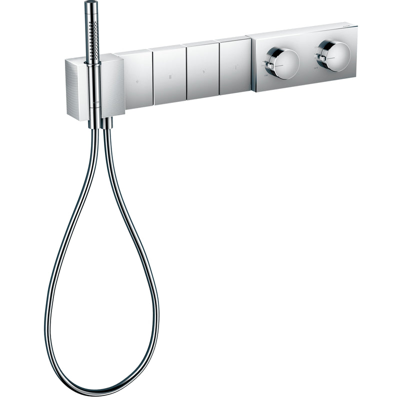 Hansgrohe - Thermostatmodul Unterputz Select AXOR Edge F-Set 4 Verbr.Diamantschliff chrom
