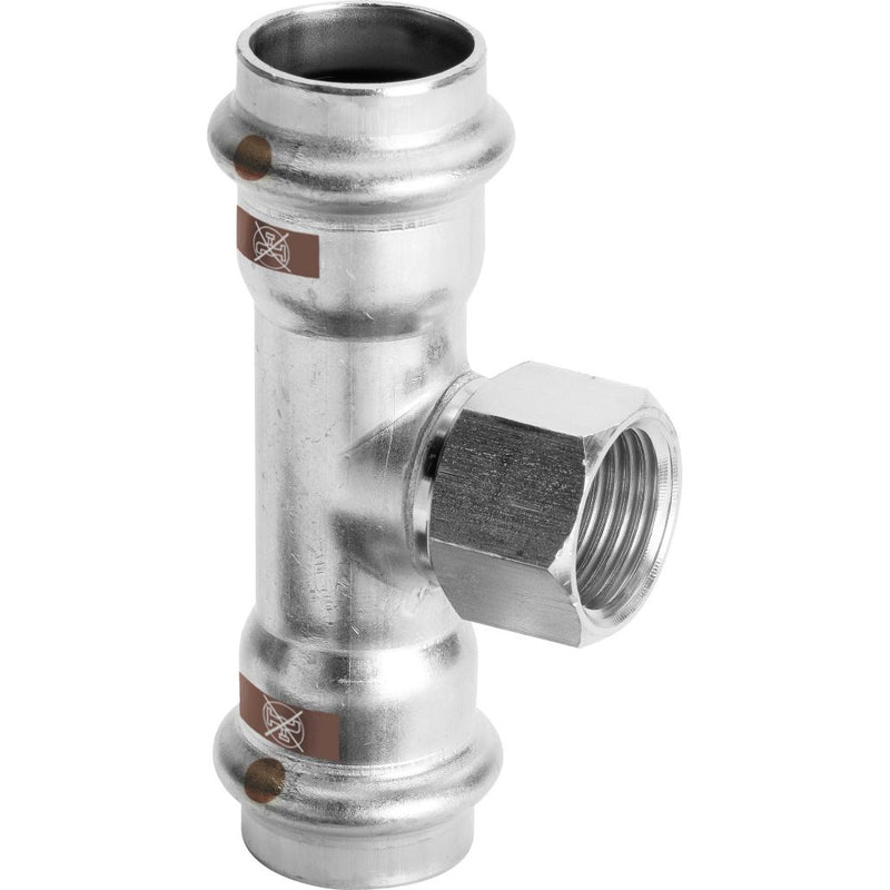 Viega - T-Stück TEMPONOX 1717.2 35mm x 3/4IGx35mm Stahl nichtrostend
